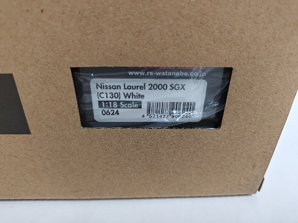【中古】【開封品】1/18 Nissan Laurel 2000SGX C130 Watanabe-Wheel(ホワイト) [IG0624]＜コレクターズアイテム＞（代引き不可）6597