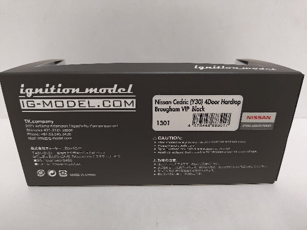 【中古】【開封品】1/43 Nissan Cedric Y30 4Door Hardtop Brougham VIP BB-Wheel(ブラック) [IG1301]＜コレクターズアイテム＞（代引き不可）6597
