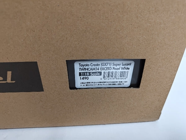【中古】【開封品】1/18 Toyota Cresta GX71 Super Lucent TWINCAM24 EXCEED(パールホワイト) [IG1490]＜コレクターズアイテム＞（代引き不可）6597