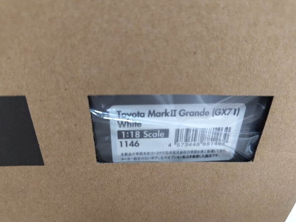 【中古】【開封品】1/18 Toyota MarkII Grande GX71 BB-Wheel(ホワイト) [IG1146]＜コレクターズアイテム＞（代引き不可）6597