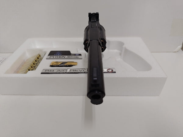 【中古】【開封品】BBエアーリボルバー コルトパイソン.357マグナム 4インチ ブラックモデル＜ミリタリー＞（代引き不可）6597