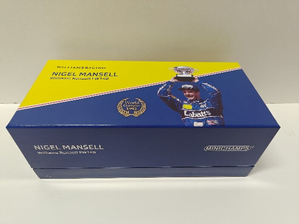 【中古】【開封品】ミニチャンプス 1/18 ウィリアムズ FW14B #5　F1 ワールドチャンピオン 1992 ナイジェル マンセル 特注品＜フィギュア＞（代引き不可）6597