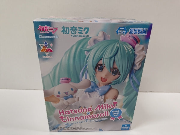 【中古】【未開封】初音ミク×シナモロール 「初音ミクシリーズ」 Luminasta“初音ミク×シナモロール”ホワイトドレスVer.＜フィギュア＞（代引き不可）6597