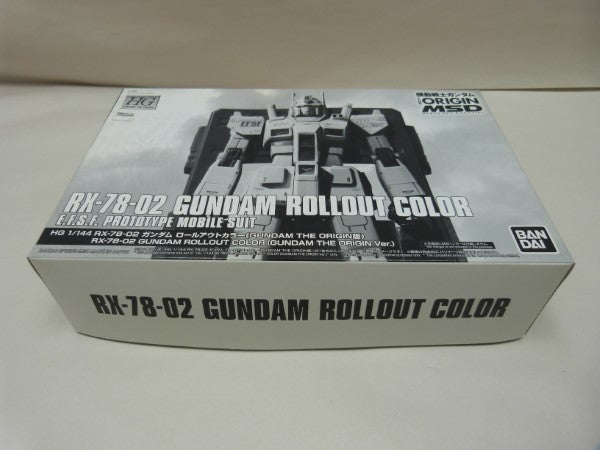 【中古】【ガンプラ】機動戦士ガンダム THE ORIGIN MSD HGUC 1/144 RX-78-02 ガンダム ロールアウトカラー（ガンダム THE ORIGIN版） プレミアムバンダイ限定＜プラモデル＞（代引き不可）6600