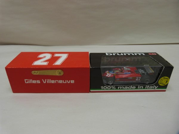 【中古】【ミニカー】1/43 フェラーリ126CK ターボ G.P.Montecarlo 1981 ＃27 レッド R367-27＜コレクターズアイテム＞（代引き不可）6600