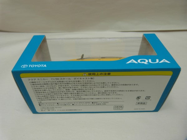 【中古】【開封品】店頭展示用 1/30 TOYOTA AQUA 5A3 イエロー L 設定なし＜コレクターズアイテム＞（代引き不可）6600