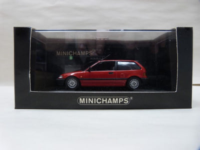 【中古】【開封品】1/43 HONDA シビック 1990 フェニックスレッド 1/1536 pcs. 400161501＜コレクター...