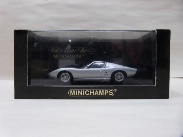 【中古】【開封品】1/43 ランボルギーニ Miura 1986 シルバー 430103008＜コレクターズアイテム＞（代引き不可）6600