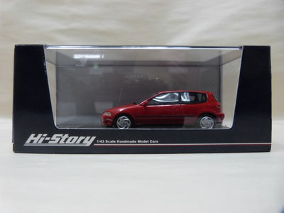 【中古】【開封品】Hi-Story 1/43 HONDA シビック SiR-2 1991 ミラノレッド HS082 REミニカー＜コレ...