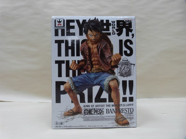 【中古】【開封品】ワンピース KING OF ARTIST モンキー・D・ルフィ HEY 世界 THIS IS THE PRIZE フィギュア＜フィギュア＞（代引き不可）6600