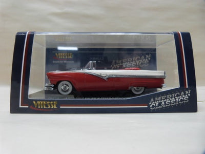 【中古】【開封品】1/43 1956 FORD Fairlane Open Convertible フィエスタレッド コロニアルホワイ...