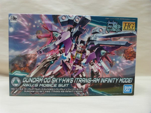 【中古】【未組立】ガンダムビルドダイバーズ HG 1/144 ガンダムダブルオースカイHWS トランザムインフィニティモード＜プラモデル＞（代引き不可）6600