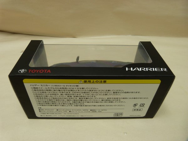 【中古】【未開封】1/30 TOYOTA HARRIER 8W7 ダークブルー マイカメタリック カラーサンプル ミニカー＜コレクターズアイテム＞（代引き不可）6600