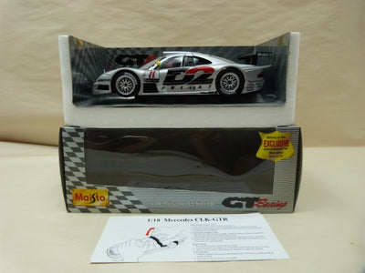 【中古】【開封品】1/18 Mercedes CLK-GTR Mobil ＃11 シルバー GT Ｒａｃｉｎｇ ミニカー＜コレクターズ...