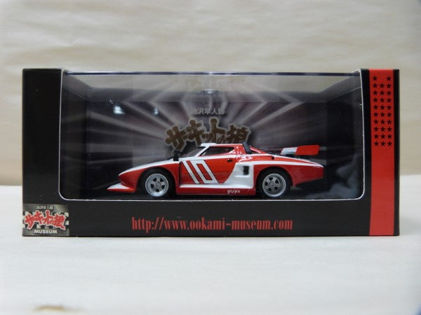 【中古】【開封品】1/43 サーキットの狼 Lancia Stratos Gr.5 ＃10 ホワイト レッド 03142CWM ミニカー＜コレクターズアイテム＞（代引き不可）6600