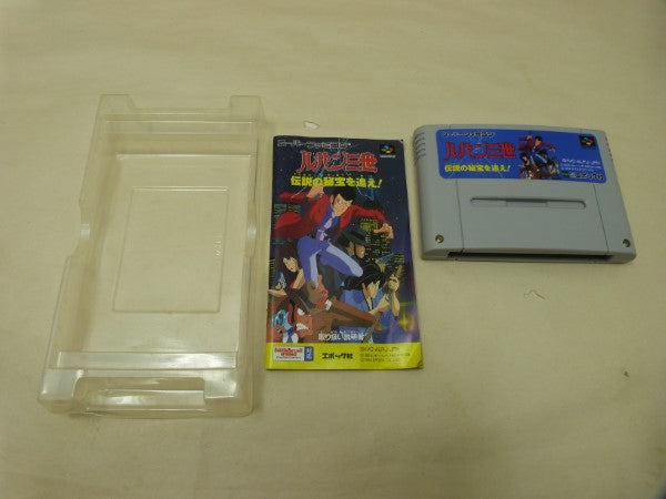 【中古】【箱説あり】【動作未確認】スーパーファミコン ルパン三世 伝説の秘宝を追え！ レトロゲーム＜レトロゲーム＞（代引き不可）6600