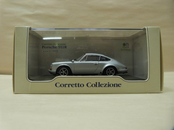 【中古】【開封品】Corretto Collezione 1/43 ポルシェ 911R シルバー ミニカー＜コレクターズアイテム＞（代引き不可）6600