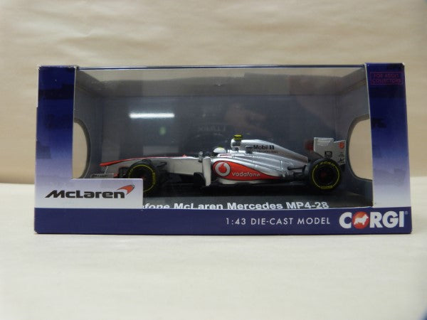 【中古】【開封品】1/43 ボーダフォン マクラーレン メルセデス MP4-28 2013 レースカー ミニカー＜コレクターズアイテム＞（代引き不可）6600