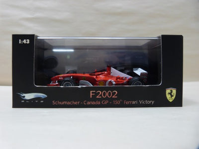 【中古】【未開封】1/43 フェラーリ F2002 カナダGP 150th フェラーリ ビクトリー Shell ＃1 ミニカー＜コレク...