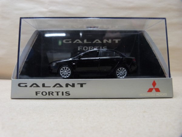 【中古】【開封品】1/43 三菱 GALANT FORTIS ブラック ディーラー特注品 非売品 ミニカー＜コレクターズアイテム＞（代引き不可）6600