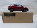 【中古】【開封品】1/30 店頭展示用色見本 TOYOTA C-HR GR SPORT 2TB ブラック エモーショナルレッド2 ミニカー＜コレクターズアイテム＞（代引き不可）6600
