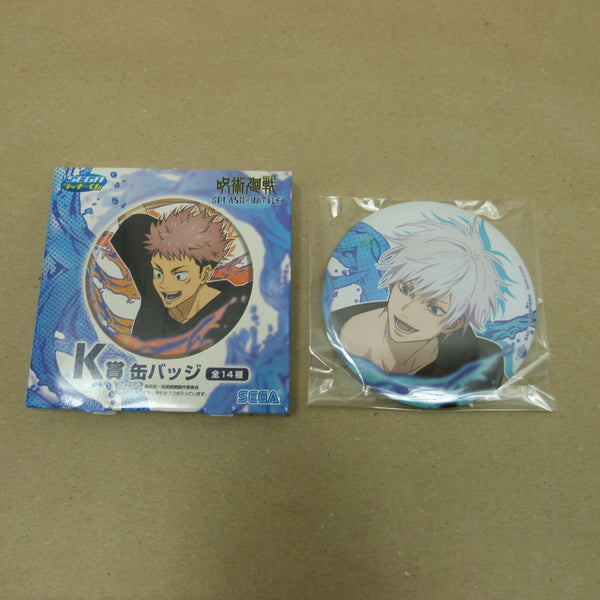 【中古】【開封品】五条悟/アップ 缶バッジ 「セガ ラッキーくじ 呪術廻戦 SPLASH×BATTLE」 K賞＜コレクターズアイテム＞（代引き不可）6600