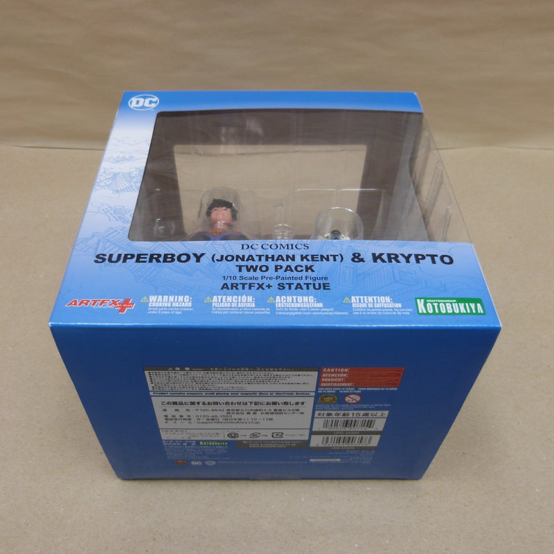 【中古】【未開封】ARTFX+スーパーサンズ ジョナサン・ケント＆クリプト 2パック 「スーパーマン」 1/10 PVC製塗装済み完成品＜フィギュア＞（代引き不可）6600