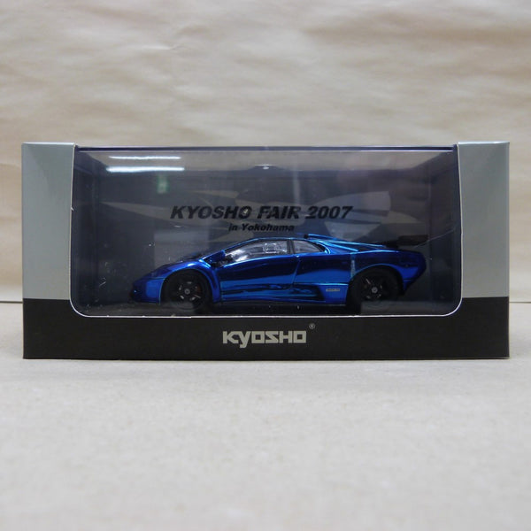 【中古】【開封品】1/43 ランボルギーニ DIABLO GT-R(ブルークローム) 京商フェア2007in横浜限定モデル [03215CB]＜コレクターズアイテム＞（代引き不可）6600