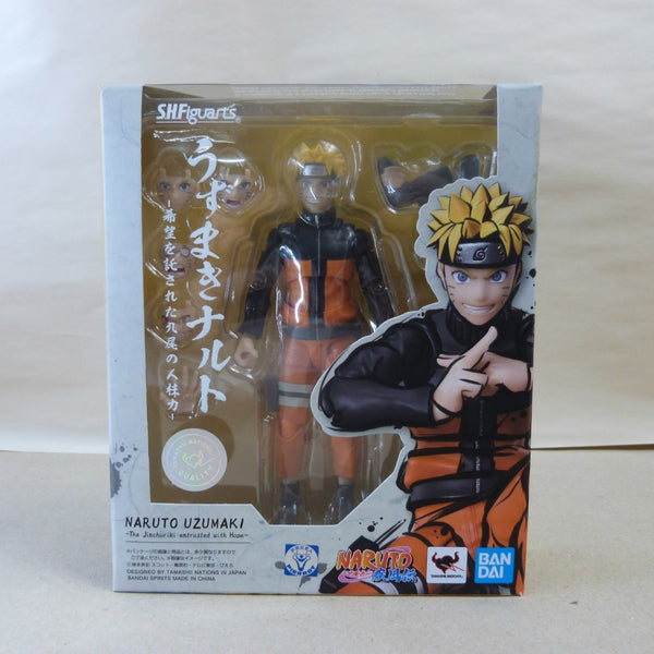 【中古】【開封品】S.H.Figuarts うずまきナルト -希望を託された九尾の人柱力- 「NARUTO -ナルト- 疾風伝」＜フィギュア＞（代引き不可）6600