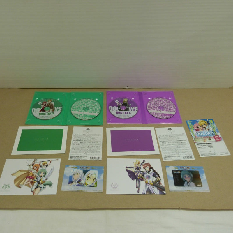 【中古】【開封品】アニメBlu-ray DOG DAYS 全6巻セット販売品 各種完全生産限定版＜Blu-ray＞（代引き不可）6600