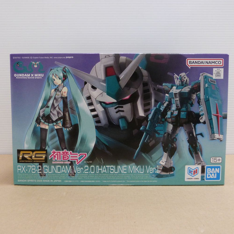 中古】【未組立】1/144 RG RX-78-2 ガンダム Ver.2.0 [初音ミクVer