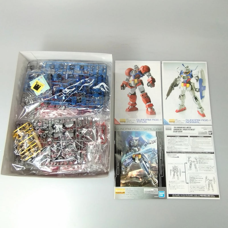 中古】【未組立】1/100 MG ガンダムAGE-1 ウェアシステムセット(クリア