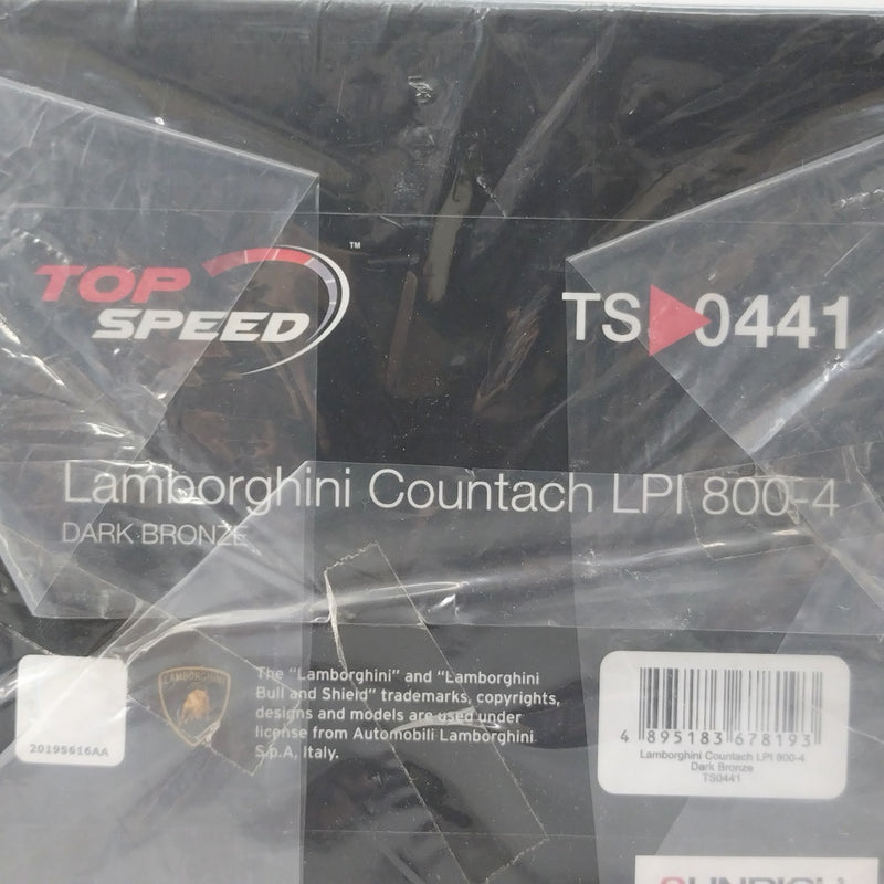 【中古】【未開封】モデルカー 1/18 ランボルギーニ カウンタック LPI 800-4(ダークブロンズ) 「TOP SPEEDシリーズ」 [TS0441]＜おもちゃ＞（代引き不可）6602