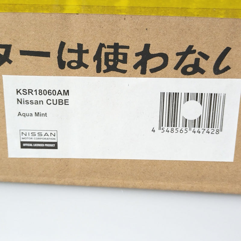 【中古】【輸送箱未開封】1/18 日産 キューブ(アクアミント) 「samuraiシリーズ」 (KSR18060AM)＜コレクターズアイテム＞（代引き不可）6602