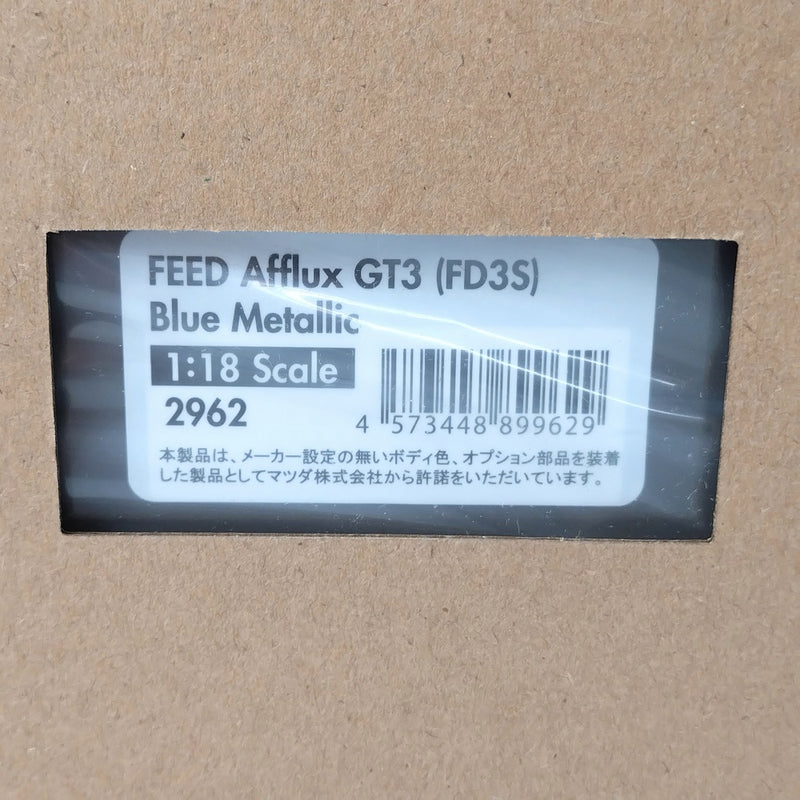 【中古】【未開封】1/18 FEED Afflux GT3 FD3S(ブルーメタリック) With Engine WEB限定モデル (IG2962)＜コレクターズアイテム＞（代引き不可）6602