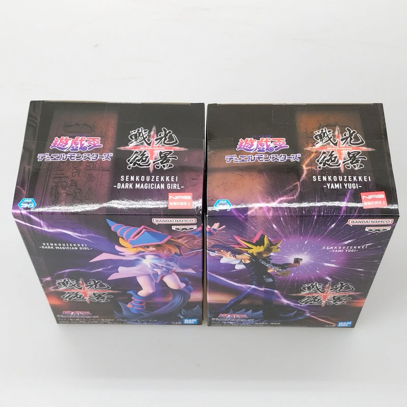【中古】【未開封】【セット】「遊☆戯☆王シリーズ」 戦光絶景 ブラック・マジシャン・ガール & 闇遊戯＜フィギュア＞（代引き不可）6602