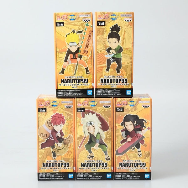 【中古】【未開封】【セット】 全5種「NARUTO-ナルト-」 NARUTOP99 ワールドコレクタブルフィギュアvol.1＜フィギュア＞（代引き不可）6602