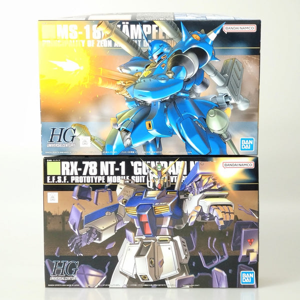 【中古】【未組立】【セット】1/144 HGUC MS-18E ケンプファー/1/144 HGUC RX-78 ガンダムNT-1 ＜プラモデル＞（代引き不可）6602