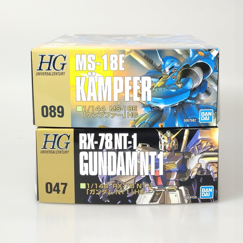 【中古】【未組立】【セット】1/144 HGUC MS-18E ケンプファー/1/144 HGUC RX-78 ガンダムNT-1 ＜プラモデル＞（代引き不可）6602