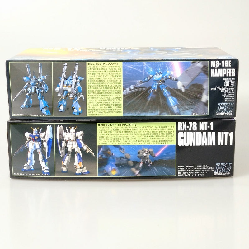 【中古】【未組立】【セット】1/144 HGUC MS-18E ケンプファー/1/144 HGUC RX-78 ガンダムNT-1 ＜プラモデル＞（代引き不可）6602