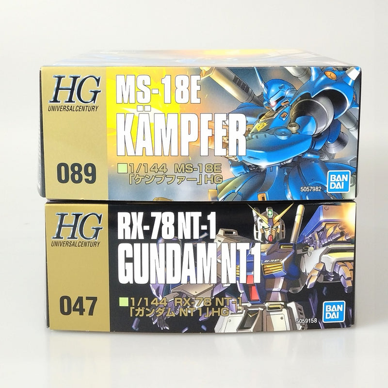 【中古】【未組立】【セット】1/144 HGUC MS-18E ケンプファー/1/144 HGUC RX-78 ガンダムNT-1 ＜プラモデル＞（代引き不可）6602