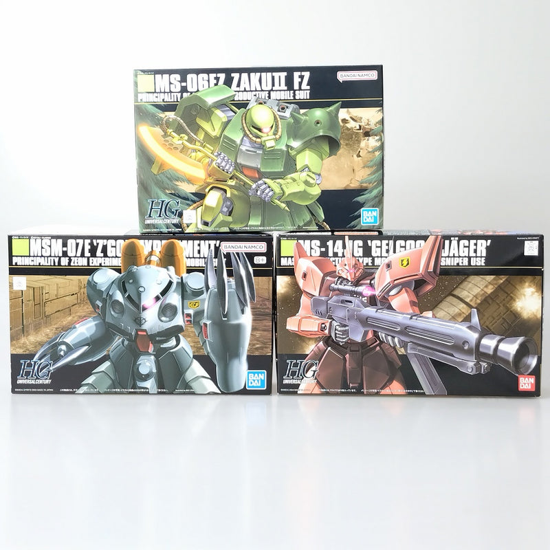 【中古】【未組立】【セット】1/144 HGUC「機動戦士ガンダム0080 ポケットの中の戦争」ザクII改/ズゴックE/ゲルググJ＜プラモデル＞（代引き不可）6602