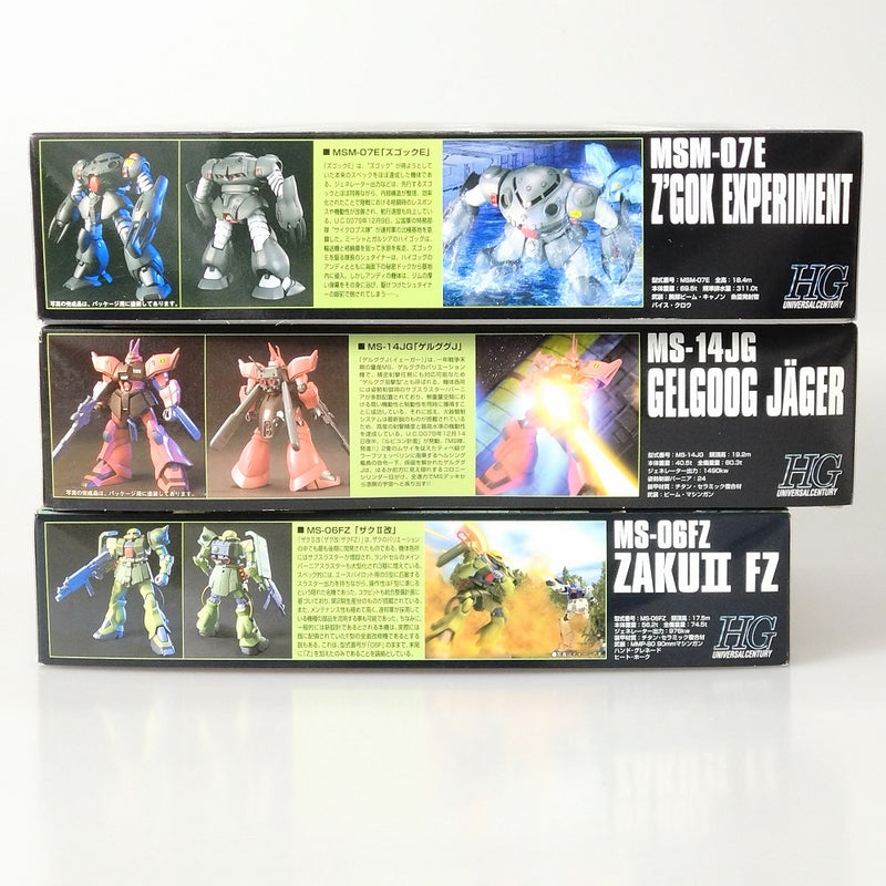 【中古】【未組立】【セット】1/144 HGUC「機動戦士ガンダム0080 ポケットの中の戦争」ザクII改/ズゴックE/ゲルググJ＜プラモデル＞（代引き不可）6602