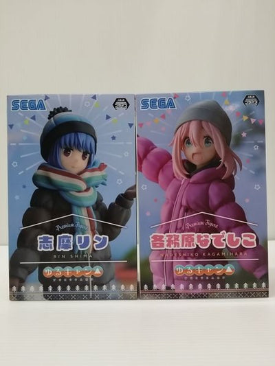 【中古】【未開封】【セット】「ゆるキャン△」 プレミアムフィギュア“各務原なでしこ”“志摩リン”＜フィギュア＞（代引き不可）6603