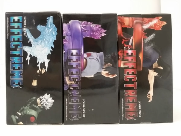 【中古】【未開封】【３体セット】「NARUTO-ナルト-疾風伝」 EFFECTREME　はたけカカシ＆うちはサスケ＆うちはイタチ＜フィギュア＞（代引き不可）6603