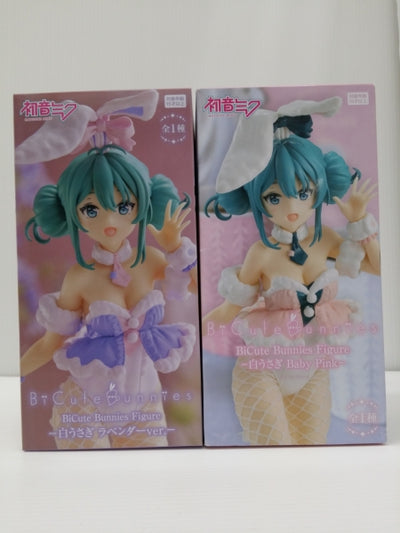 【中古】【未開封】【２体セット】初音ミク 「VOCALOID」 BiCute Bunnies Figure-白うさぎ ラベンダーver...