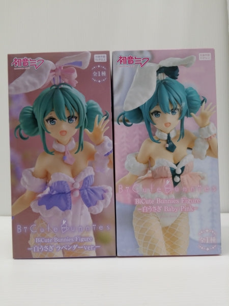 【中古】【未開封】【２体セット】初音ミク 「VOCALOID」 BiCute Bunnies Figure-白うさぎ ラベンダーver.-＆-白うさぎ Baby Pink-＜フィギュア＞（代引き不可）6603