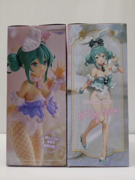 【中古】【未開封】【２体セット】初音ミク 「VOCALOID」 BiCute Bunnies Figure-白うさぎ ラベンダーver.-＆-白うさぎ Baby Pink-＜フィギュア＞（代引き不可）6603