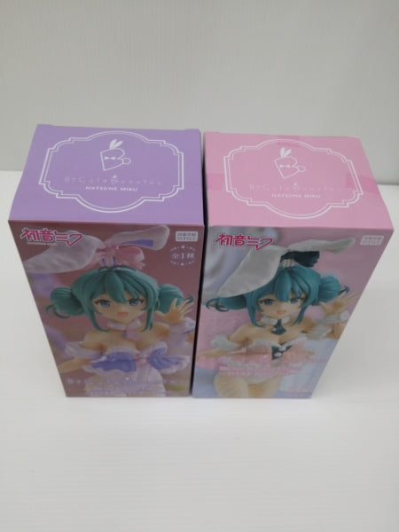 【中古】【未開封】【２体セット】初音ミク 「VOCALOID」 BiCute Bunnies Figure-白うさぎ ラベンダーver.-＆-白うさぎ Baby Pink-＜フィギュア＞（代引き不可）6603