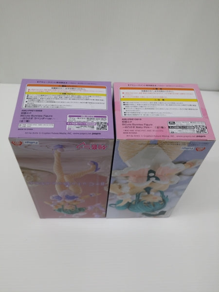 【中古】【未開封】【２体セット】初音ミク 「VOCALOID」 BiCute Bunnies Figure-白うさぎ ラベンダーver.-＆-白うさぎ Baby Pink-＜フィギュア＞（代引き不可）6603